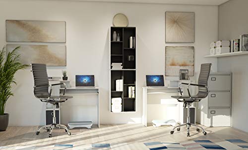 Furinno Econ Multipurpose Home Office Computer Writing Desk, White/Black