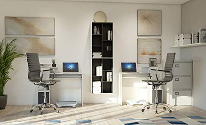Furinno Econ Multipurpose Home Office Computer Writing Desk, White/Black