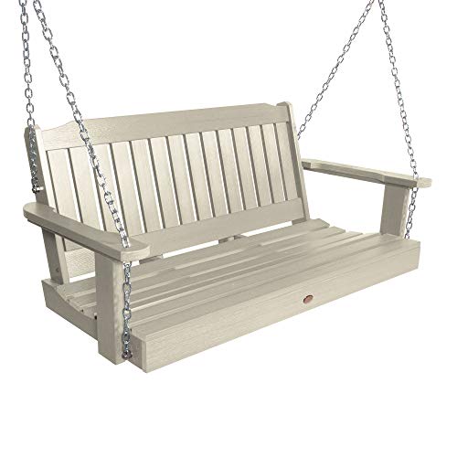 highwood AD-PORL2-WAE Lehigh Porch Swing, 4 Feet, Whitewash