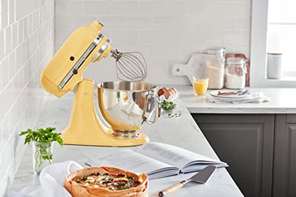 KitchenAid Artisan Series 5 Quart Tilt Head Stand Mixer with Pouring Shield KSM150PS, Majestic Yellow