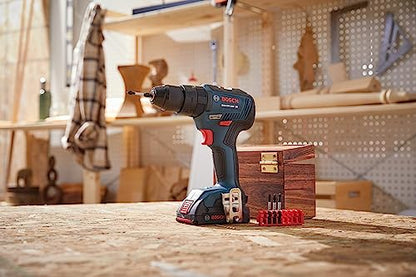 BOSCH GSB18V-490B12 18V EC Brushless 1/2 In. Hammer Drill/Driver Kit with (1) 2 Ah Standard Power Battery