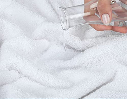 American Soft Linen Hand Towels, Set of 4, 100% Turkish Cotton Hand Towels for Bathroom, Kitchen, White