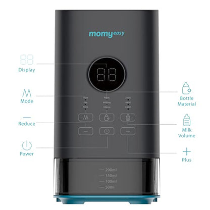 Bottle Warmer, Fast Baby Bottle Warmer with Accurate Display Timer, Milk Warmer for Breastmilk, Temperature Control 24H Keep Warm and Auto Shutoff (Blue)