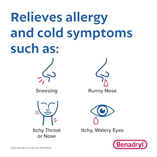 Benadryl Ultratabs Go Packs, Antihistamine Allergy Medicine Tablets with Diphenhydramine HCl, Convenient for Travel & On-The-Go Cold & Allergy Relief, 60 Packets of 2 Tablets