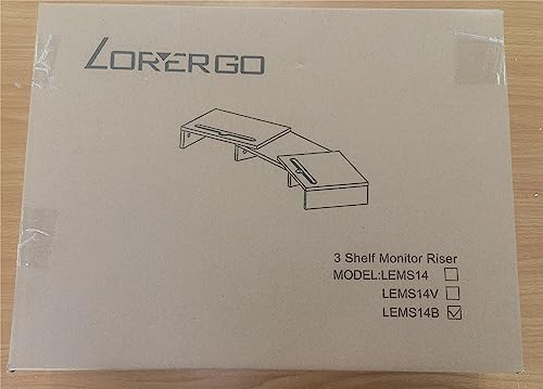 LORYERGO Dual Monitor Stand - [Upgraded] Monitor Stand w/ 2 Slots for Phone & Tablet, Dual Monitor Riser, Length and Angle Adjustable, Computer Stand for Monitor, Laptop, Tablet (Black)