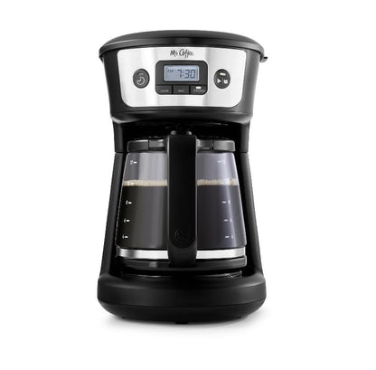 Mr. Coffee 12 cup strong brew programable coffee maker, black and silver