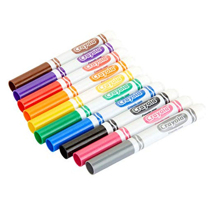Crayola Broad Line Markers Bulk, 12 Marker Packs with 10 Colors