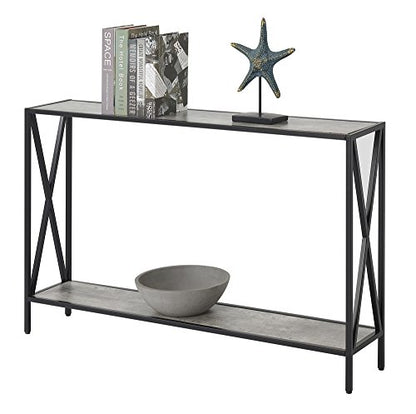 Convenience Concepts Tucson Console Table with Shelf, Faux Birch