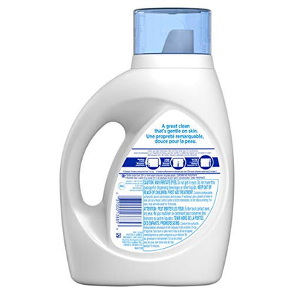 Tide Free & Gentle Liquid Laundry Detergent, Unscented, 1.47 L (32 Loads)