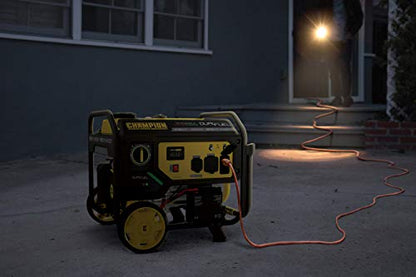 Champion Power Equipment 201052 4750/3800-Watt Dual Fuel Portable Generator with Electric Start, Wheel Kit