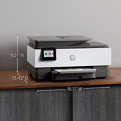 HP OfficeJet Pro 8025e Wireless Color All-in-One Printer with bonus 6 free months Instant Ink with HP+ (1K7K3A), Gray