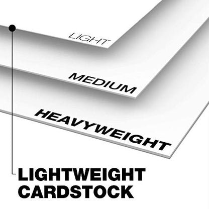 Springhill White 8.5” x 11” Cardstock Paper, 67lb Vellum Bristol, 147gsm, 2,000 Sheets (8 Reams) – Premium Lightweight Cardstock, Vellum Printer Paper with Textured Finish – 016000C