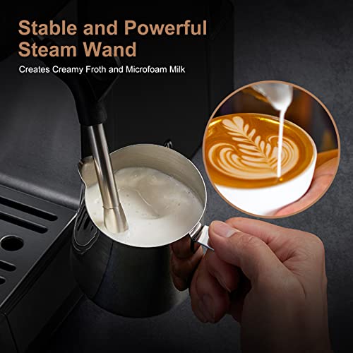 Geek Chef Espresso Machine, High Performance For Espresso, Cappuccino, Latte, Machiato, Semi-Automatic Coffee Maker