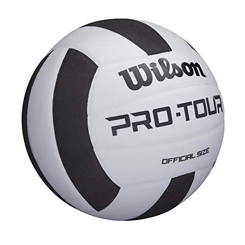 WILSON Pro Tour Indoor Volleyball - Black/White 25.59in - 26.38"