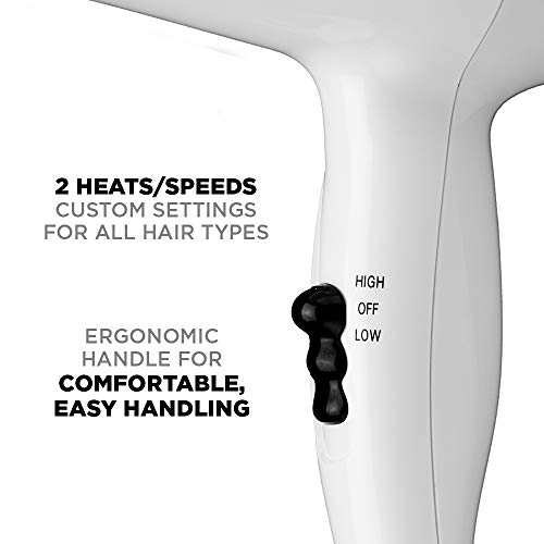 Conair Hair Dryer, 1875W Mid-Size Blow Dryer