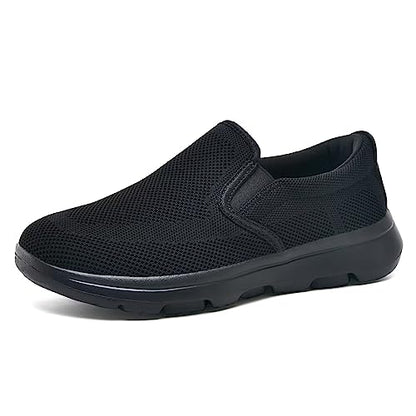 TIOSEBON Men's Slip On Loafers Comfort Fashion Walking Shoes Driving Sneakers 20361 20361 8.5 US All Black