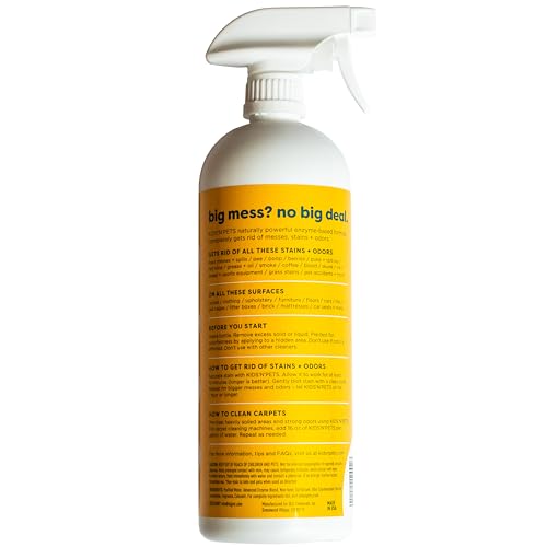 KIDS 'N' PETS - Instant All-Purpose Stain & Odor Remover – 27 fl oz - Permanently Eliminates Tough Stains & Odors – Even Urine Odors - No Harsh Chemicals, Non-Toxic & Child Safe, Multi-Color