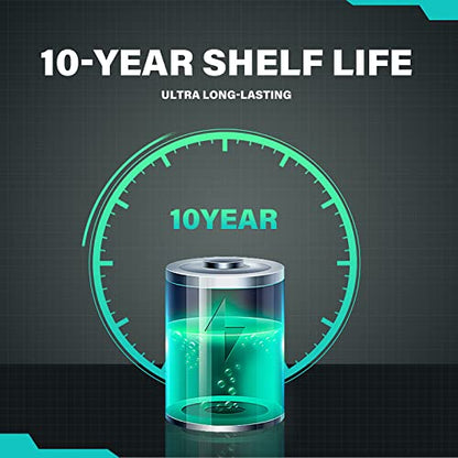 POWER FLASH AA Batteries with Fresh Date - 100 Count Industrial Pack - Ultra Long-Lasting Triple A Alkaline Battery (100 Count Pack)