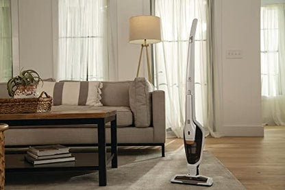 Electrolux Ergorapido Stick Cleaner Lightweight Cordless Vacuum with LED Nozzle Lights and Turbo Battery Power, for Carpets and Hard Floors, in, Satin White