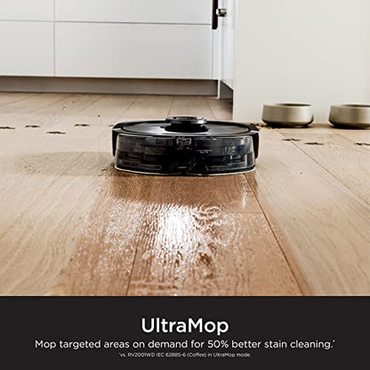 SHARK RV2620WD AI Ultra Robot Vacuum and Mop with Matrix Clean Navigation, CleanEdge Technology, Perfect for Pet Hair, Compatible with Alexa, Black/Mocha