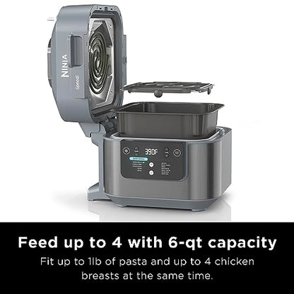 Ninja SF301 Speedi Rapid Cooker & Air Fryer, 6-Quart Capacity, 12-in-1 Functions to Steam, Bake, Roast, Sear, Sauté, Slow Cook, Sous Vide & More, 15-Minute Speedi Meals All In One Pot, Sea Salt Gray