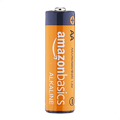 Amazon Basics 20-Pack AA Alkaline Batteries, 1.5 Volt, Long-Lasting Power