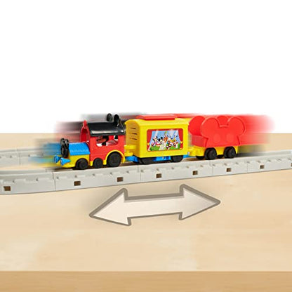 Disney Junior Mickey Mouse Around Town Track Set, 40-piece Remote Control Toy Train, Officially Licensed Kids Toys for Ages 3 Up, Gifts and Presents, Amazon Exclusive