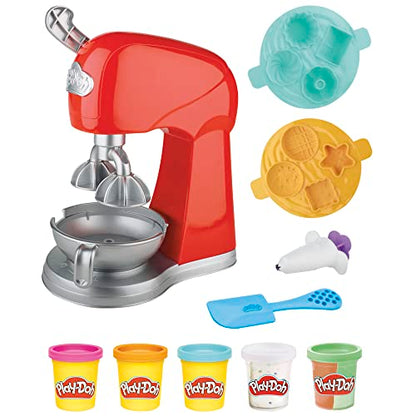 Add 3! Play-Doh Kitchen Creations Magical Mixer Playset, Toy Mixer with Play Kitchen Accessories, Arts and Crafts for Kids 3 Years and Up