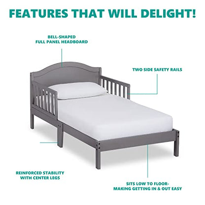 Dream On Me Sydney Toddler Bed in Steel Grey, Greenguard Gold Certified