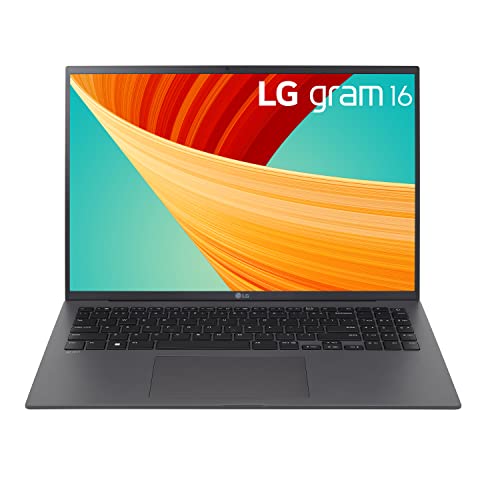 LG gram 16” Lightweight Laptop, Intel 13th Gen Core i7 Evo Platform, Windows 11 Home, 16GB RAM, 1TB SSD, Gray