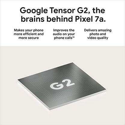Google Pixel 7a - Unlocked Android Cell Phone with Wide Angle Lens and 24-Hour Battery - 128 GB -  Snow