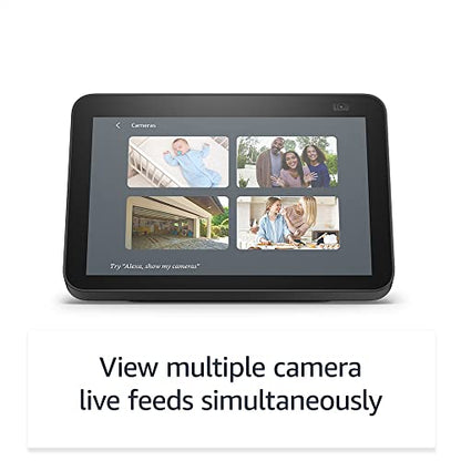 Echo Show 8 (2nd Gen, 2021 release) - Glacier White bundle with Blink Mini