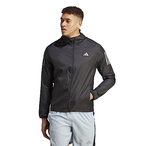 adidas Men's Own The Run Jacket, Black, Medium