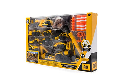 CatToysOfficial CAT Little Machines Mega Activity Playset w/ 41 Pieces, XL Crane/Excavator & Construction Site Accessories - Kids Toys 3+