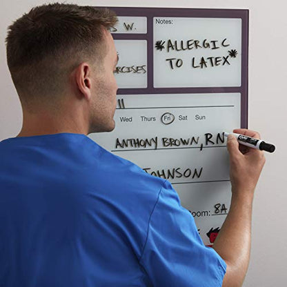 Expo Magnetic Dry Erase Markers with Eraser, Chisel Tip, Assorted, 4 Count
