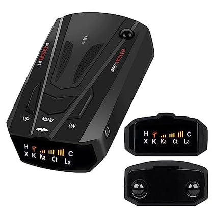 2023 New Radar Detector for Cars with Voice Speed Prompt, 360 ° Detection，Vehicle Speed Alarm System, Led Display, City/Highway Mode, Gifts for Husbands,Boyfriends