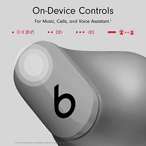 Beats Studio Buds – True Wireless Noise Cancelling Earbuds – Compatible with Apple & Android, Built-in Microphone, IPX4 Rating, Sweat Resistant Earphones, Class 1 Bluetooth Headphones - Moon Gray