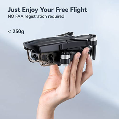 Ruko F11MINI Drones with Camera for Adults 4K, Under 250g, 2 Batteries 60 Min Flight Time, Foldable and Lightweight, 5GHz WiFi, GPS Auto Return, Follow Me, Waypoints, Points of Interest for Beginner