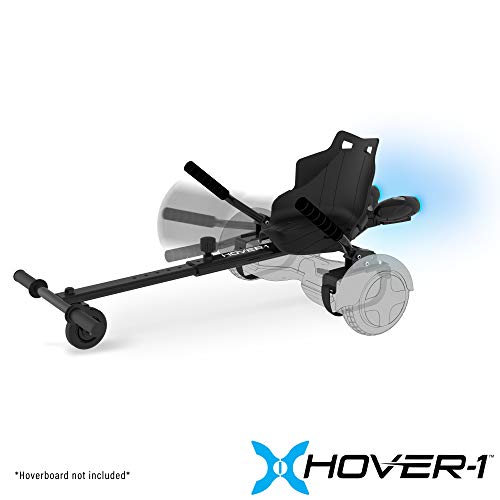 Hover-1 Falcon 1 Hoverboard Seat Attachment Turbo Light, Transform Your Hoverboard into Go-Kart, Black