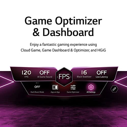 LG 55-Inch Class UQ7570 Series 4K Smart TV, AI-Powered 4K, Cloud Gaming (55UQ7570PUJ, 2022), Black