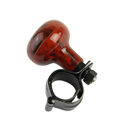 Rellix Woodgrain Steering Wheel Spinner Knob | Universal Fit for All Cars, Trucks, Semis, Tractors, Boats, Golf Carts | Suicide Power Handle Accessory