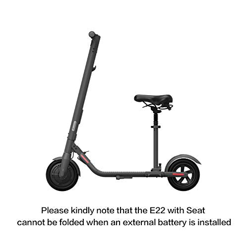 Segway Ninebot E22 Electric KickScooter w/t Free Seat, 300W Motor, 13.7 Miles Range & 12.4MPH, Electric Commuter Scooter