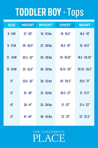 The Children's Place Baby Boys and Toddler Boys Long Sleeve Pique Polo, Black, 18-24 MONTHS