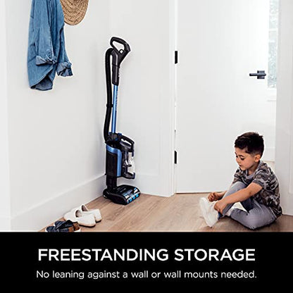 Shark ICZ362H Vertex Pro Powered Lift-Away Cordless Vacuum with IQ Display, DuoClean PowerFins, Includes Crevice Tool, Pet Multi-Tool & Anti-Allergen Dusting Brush, 60min Runtime, Electric Blue