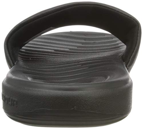 Under Armour boys Ansa Fix Slide Sandal, Black (004)/ Black, 1 Little Kid US
