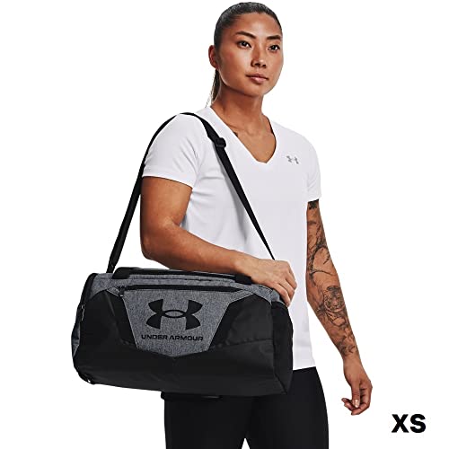 Under Armour unisex-adult Undeniable 5.0 Duffle , Pitch Gray Medium Heather (012)/Metallic Silver , Large