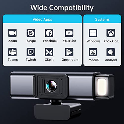 GUSGU G940 [Sony Sensor Inside] FHD 1080p Webcam with Microphone and Privacy Protection, USB Plug&Play Computer Camera, Web Camera for Desktop/PC/Laptop/Mac, Streaming Camera for Video Conferencing