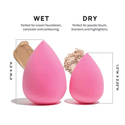 AOA Studio Collection Makeup Sponge Set Makeup Blender Latex Free and High-definition Set of 6 Makeup Blender For Powder Cream and Liquid, Super Soft Wonder Blender Beauty Cosmetic