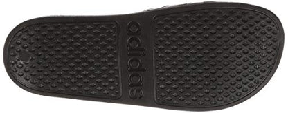 adidas Unisex Adilette Aqua Slides Sandal, Core Black Gold Metallic Core Black, 4 US Men