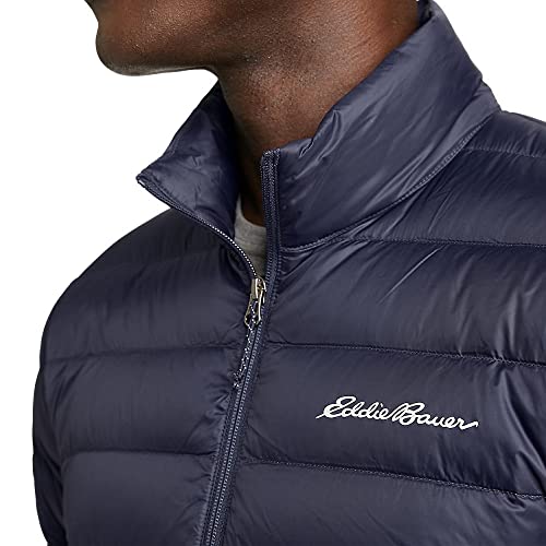 Eddie Bauer Men's CirrusLite Down Jacket, Dk Smoke Htr Recycled, Large